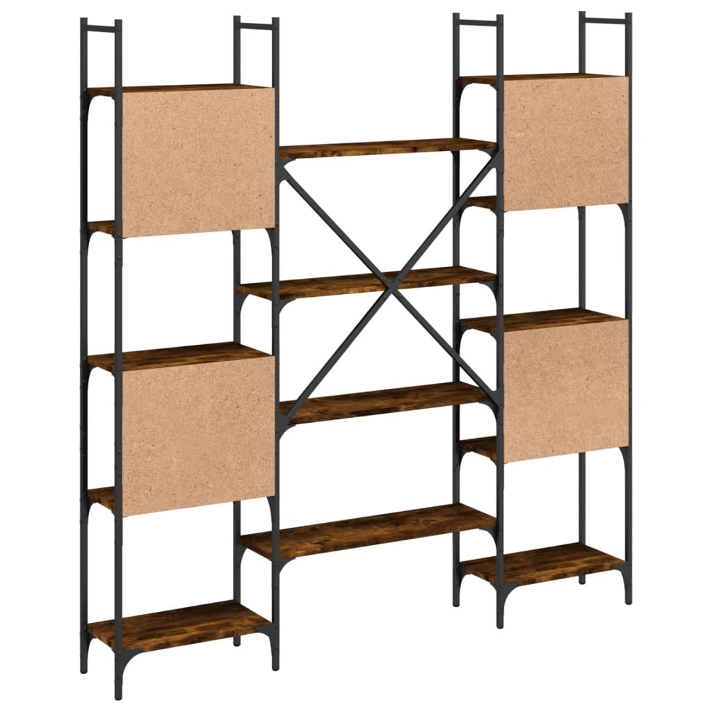 vidaXL Bookshelf | Smoked oak | Engineered wood | Large | Bookshelf