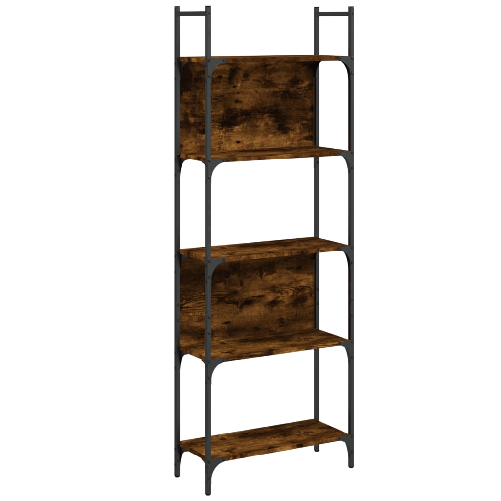 vidaXL Bookshelf | Smoked Oak | Engineered wood | Tall | Bookshelf | Rectangular