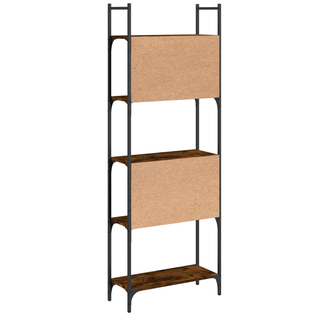 vidaXL Bookshelf | Smoked Oak | Engineered wood | Tall | Bookshelf | Rectangular