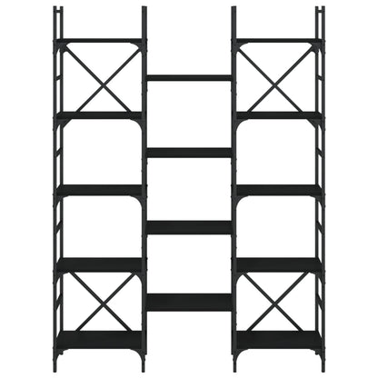 vidaXL Bookshelf | Black | Engineered wood | Large | Bookshelf | Rectangular