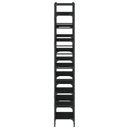 vidaXL Bookshelf | Black | Engineered wood | Large | Bookshelf | Rectangular