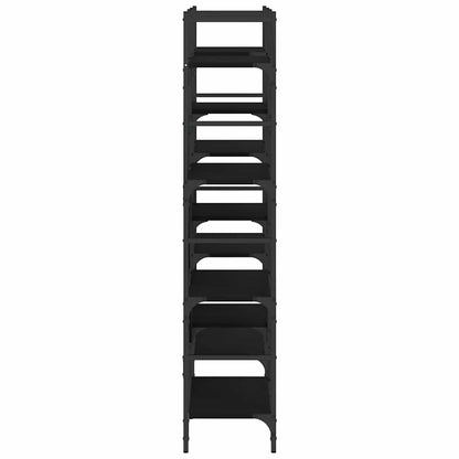 vidaXL Bookshelf Black 160x28,5x136,5 cm Engineered Wood