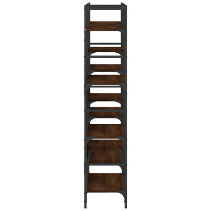 vidaXL Bookshelf Brown Oak 160x28.5x136.5 cm Engineered Wood
