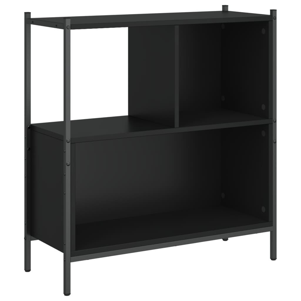 vidaXL Bookcase Black 72x28x77.5 cm Engineered Wood