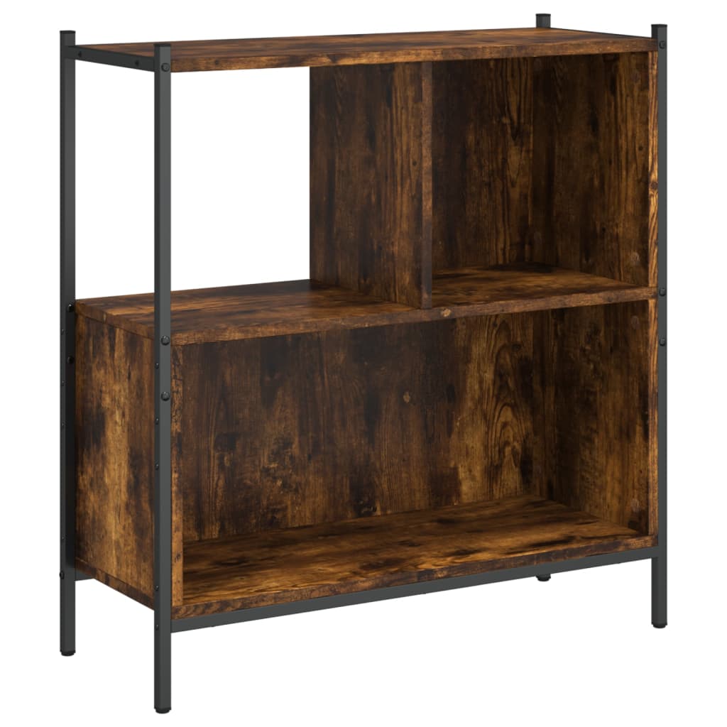 vidaXL Bookcase Smoked Oak 72x28x77,5 cm Engineered Wood
