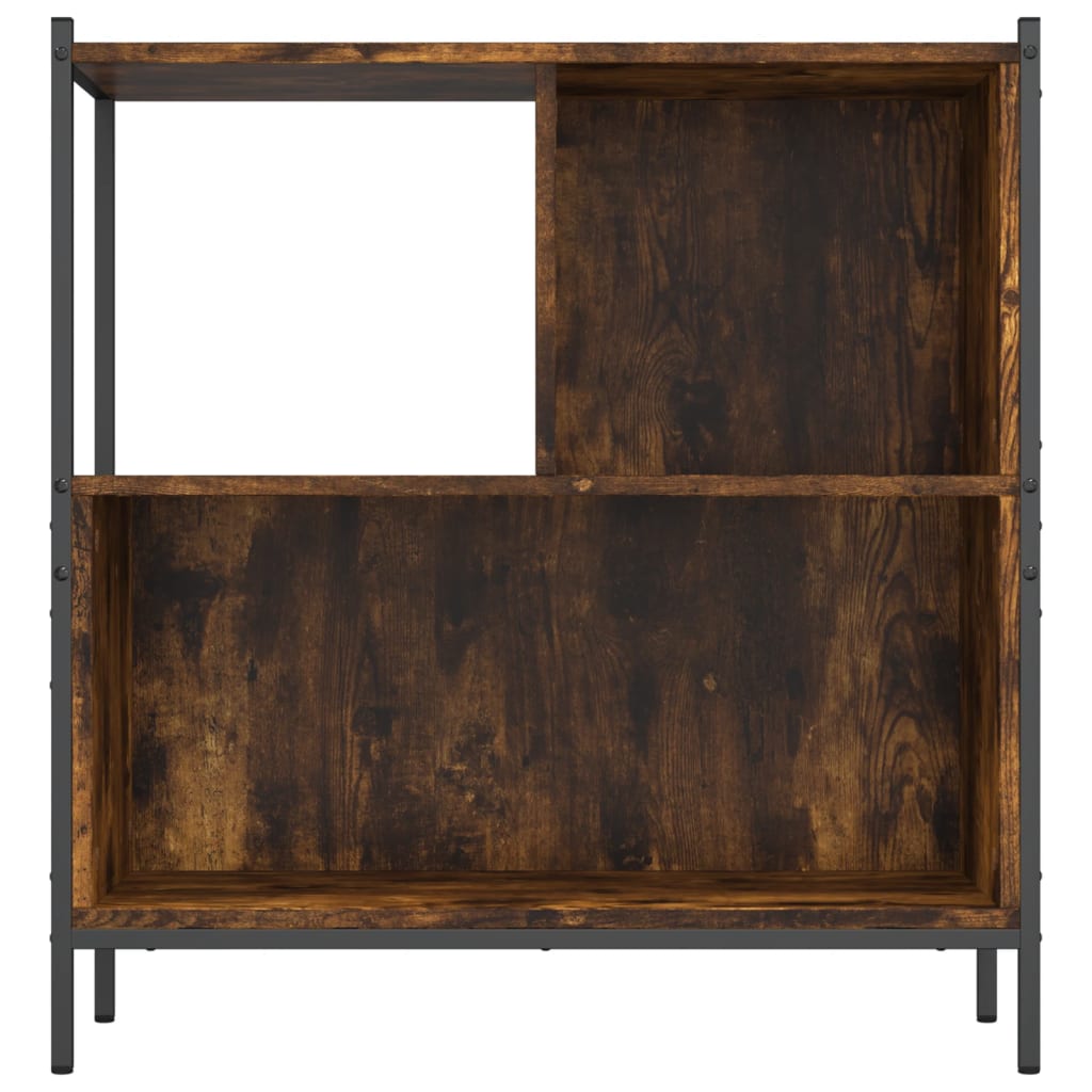 vidaXL Bookcase Smoked Oak 72x28x77,5 cm Engineered Wood