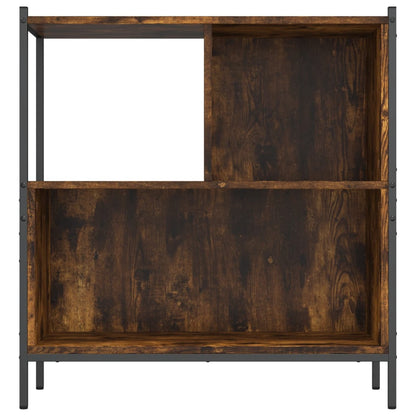 vidaXL Bookcase Smoked Oak 72x28x77,5 cm Engineered Wood