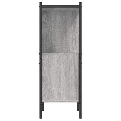 vidaXL Bookcase Grey Sonoma 72x28x77.5 cm Engineered Wood