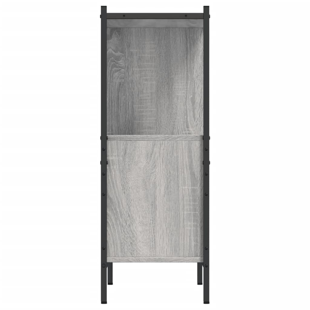vidaXL Bookcase Grey Sonoma 72x28x77,5 cm Engineered Wood
