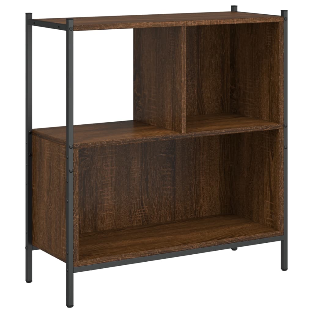 vidaXL Bookcase Brown Oak 72x28x77,5 cm Engineered Wood