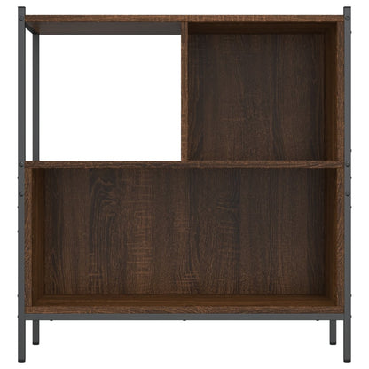 vidaXL Bookcase Brown Oak 72x28x77,5 cm Engineered Wood