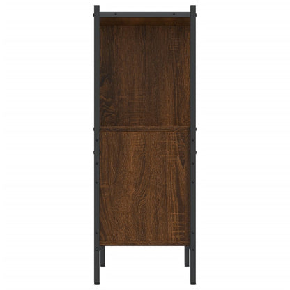 vidaXL Bookcase Brown Oak 72x28x77,5 cm Engineered Wood