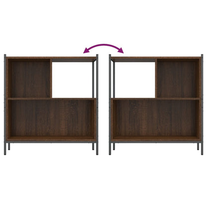 vidaXL Bookcase Brown Oak 72x28x77.5 cm Engineered Wood