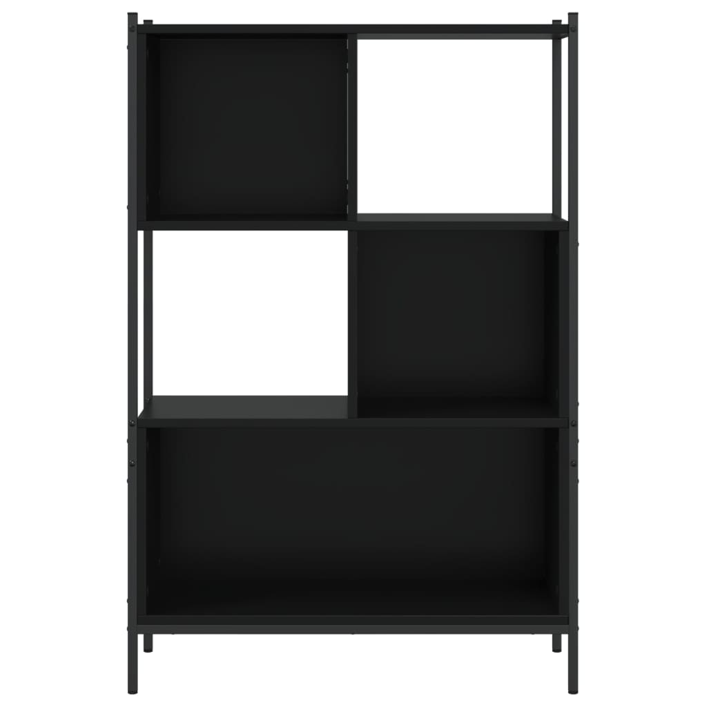 vidaXL Bookcase Black 72x28x109 cm Engineered Wood