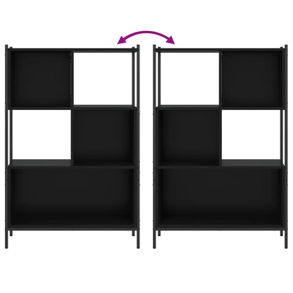 vidaXL Bookcase Black 72x28x109 cm Engineered Wood