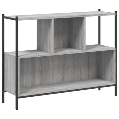 vidaXL Bookcase Grey Sonoma 102x28x77,5 cm Engineered Wood