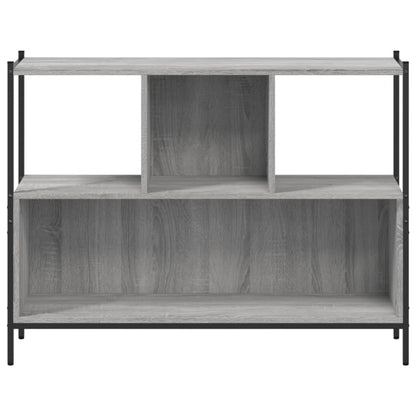 vidaXL Bookcase Grey Sonoma 102x28x77,5 cm Engineered Wood