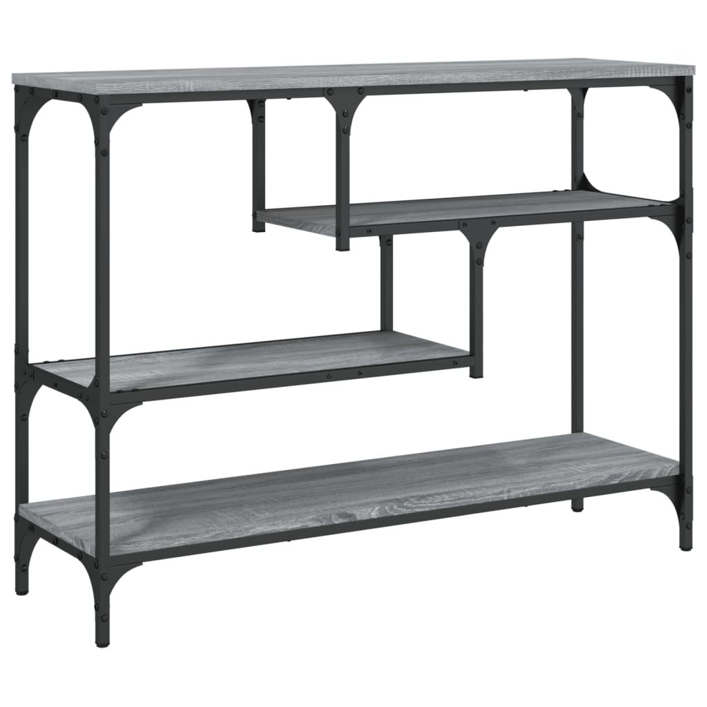 vidaXL Console Table Grey Sonoma 100x30x75 cm Engineered Wood