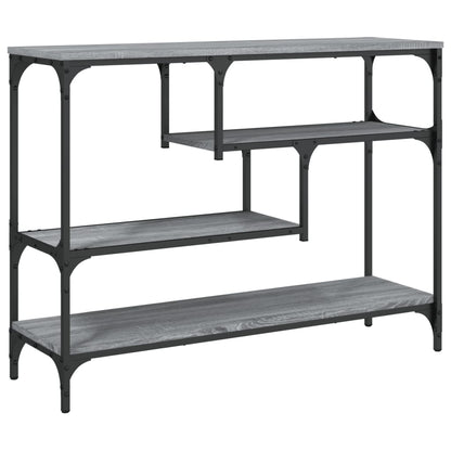 vidaXL Console Table Grey Sonoma 100x30x75 cm Engineered Wood