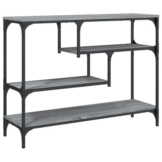 vidaXL Console Table Grey Sonoma 100x30x75 cm Engineered Wood