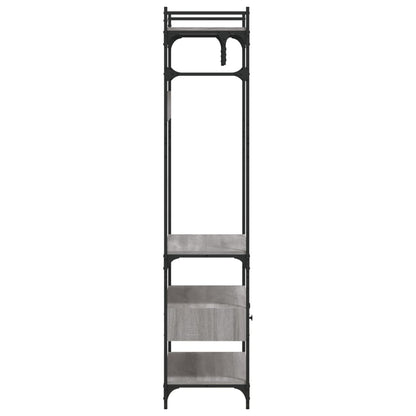 vidaXL Wardrobe with Drawers Grey Sonoma 89x39x184.5cm Engineered Wood
