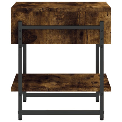 vidaXL Coffee Table Smoked Oak 40x40x45 cm Engineered Wood