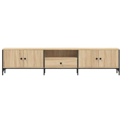 vidaXL TV Cabinet with Drawer Sonoma Oak 200x25x44 cm Engineered Wood