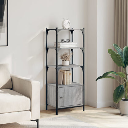 vidaXL Bookcase 3-Tier Grey Sonoma 41x30x109,5 cm Engineered Wood