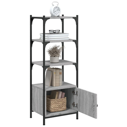vidaXL Bookcase 3-Tier Grey Sonoma 41x30x109,5 cm Engineered Wood
