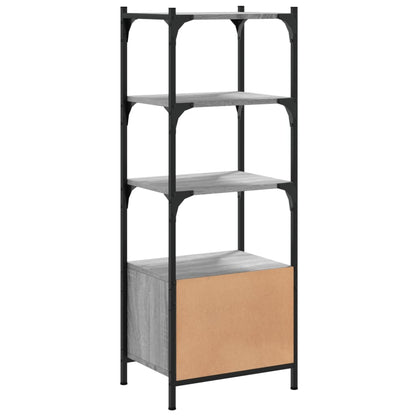 vidaXL Bookcase 3-Tier Grey Sonoma 41x30x109,5 cm Engineered Wood