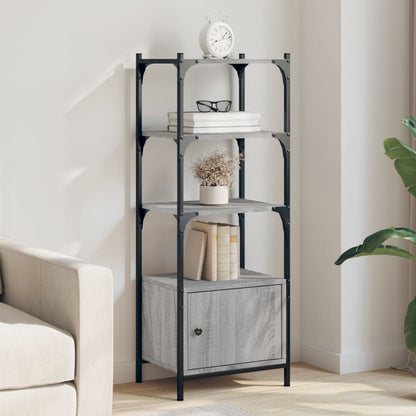 vidaXL Bookcase 3-Tier Grey Sonoma 41x30x109,5 cm Engineered Wood