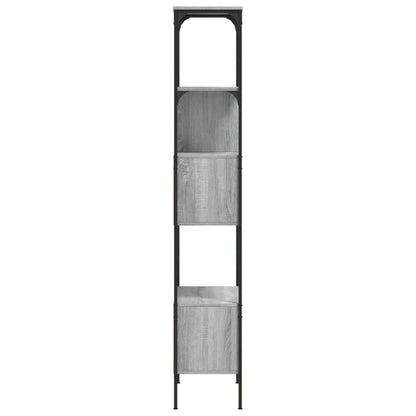 vidaXL Bookcase 5-Tier Grey Sonoma 76x33x188.5 cm Engineered Wood