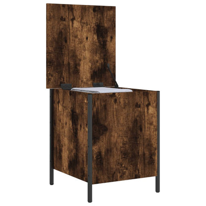 vidaXL Storage Bench Smoked Oak 40x42.5x50 cm Engineered Wood