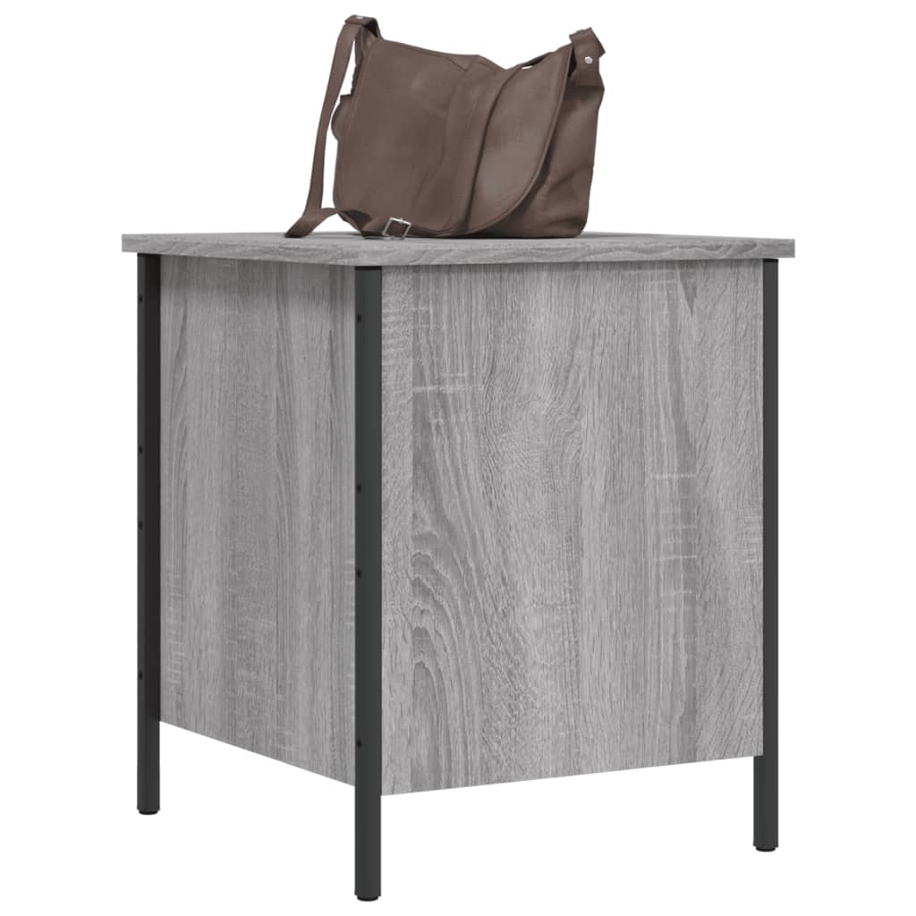 vidaXL Storage Bench Grey Sonoma 40x42.5x50 cm Engineered Wood