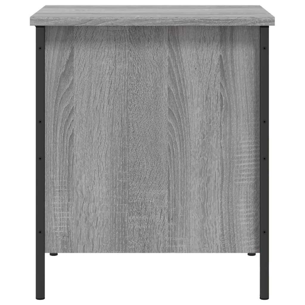 vidaXL Storage Bench Grey Sonoma 40x42,5x50 cm Engineered Wood