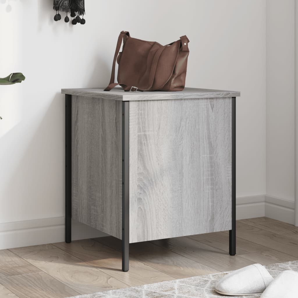 vidaXL Storage Bench Grey Sonoma 40x42,5x50 cm Engineered Wood