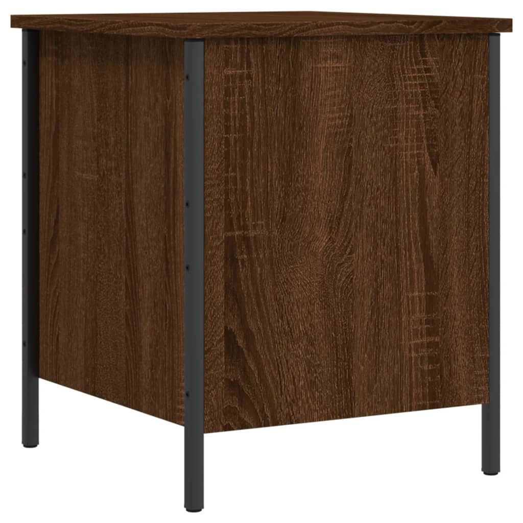 vidaXL Storage Bench Brown Oak 40x42.5x50 cm Engineered Wood