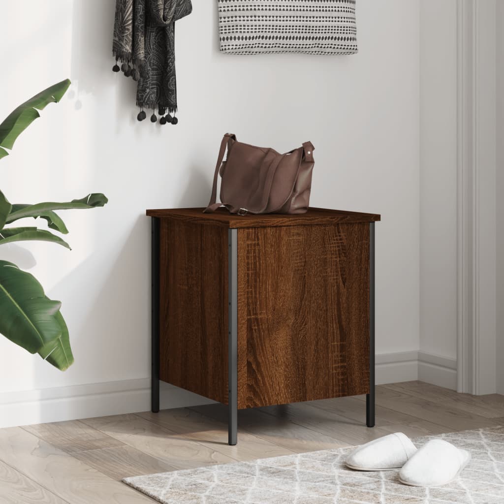 vidaXL Storage Bench Brown Oak 40x42,5x50 cm Engineered Wood