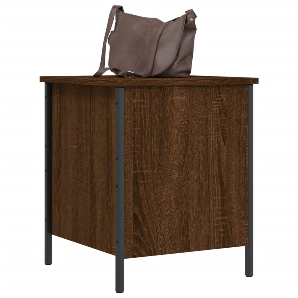 vidaXL Storage Bench Brown Oak 40x42.5x50 cm Engineered Wood