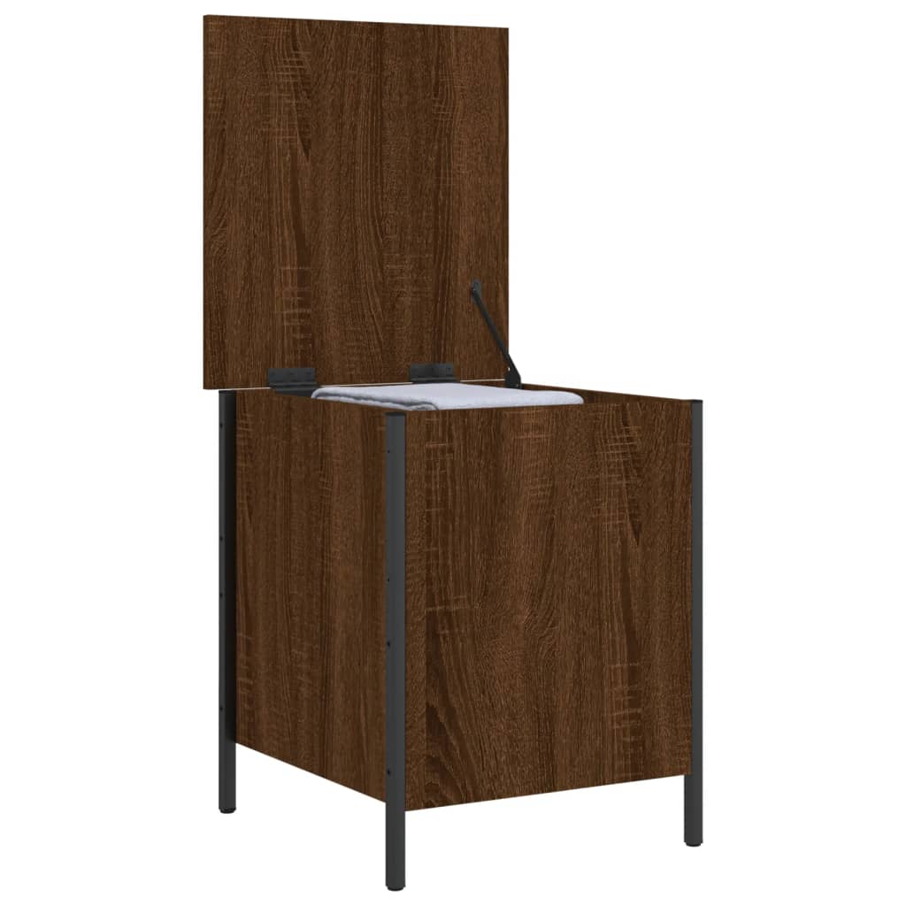 vidaXL Storage Bench Brown Oak 40x42.5x50 cm Engineered Wood