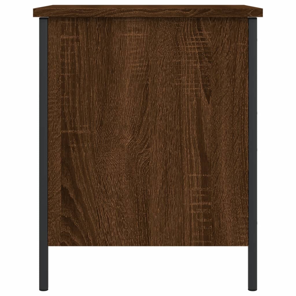 vidaXL Storage Bench Brown Oak 40x42,5x50 cm Engineered Wood