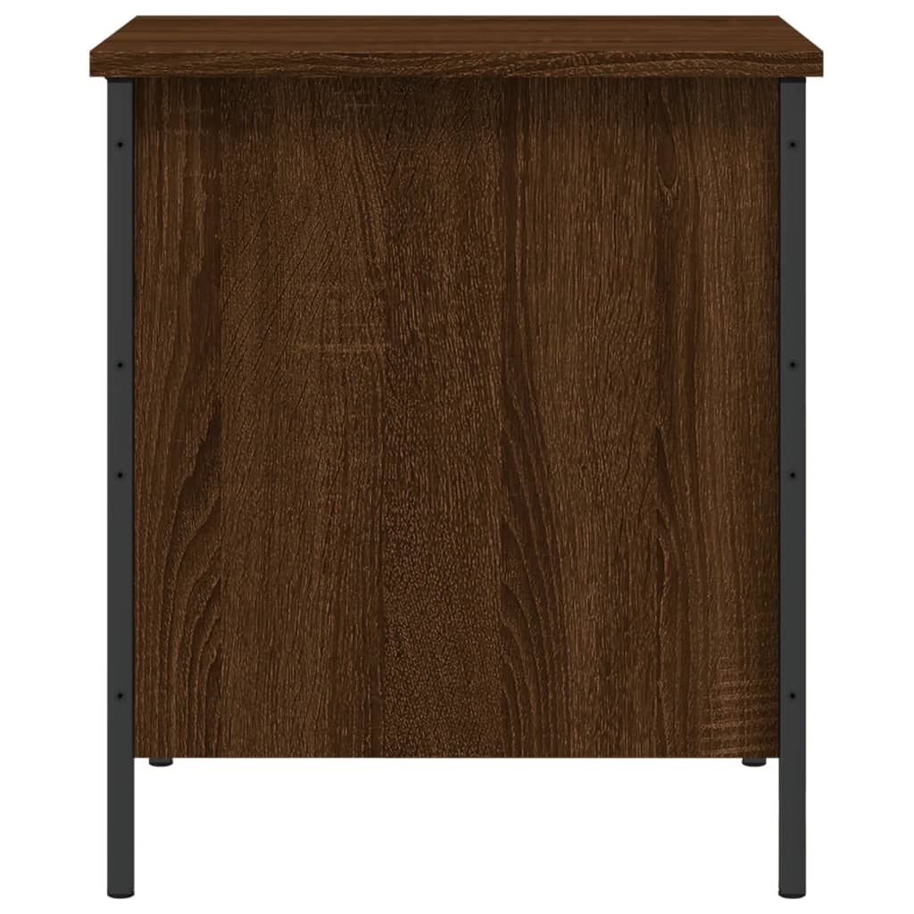 vidaXL Storage Bench Brown Oak 40x42.5x50 cm Engineered Wood