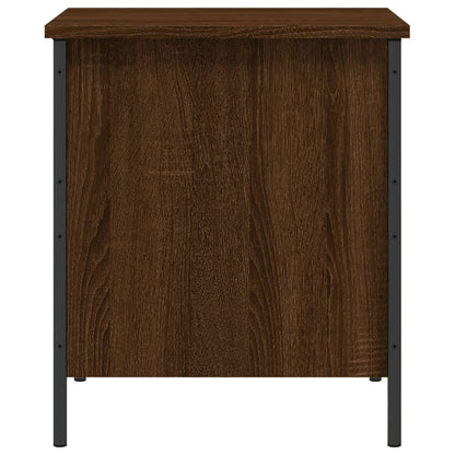 vidaXL Storage Bench Brown Oak 40x42.5x50 cm Engineered Wood