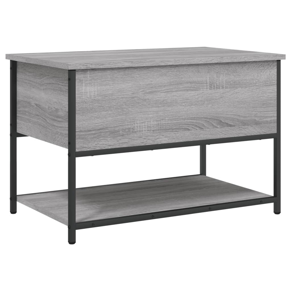 vidaXL Storage Bench Grey Sonoma 70x42,5x47 cm Engineered Wood