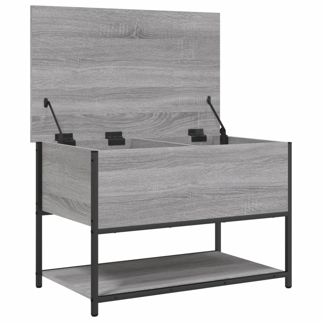vidaXL Storage Bench Grey Sonoma 70x42,5x47 cm Engineered Wood