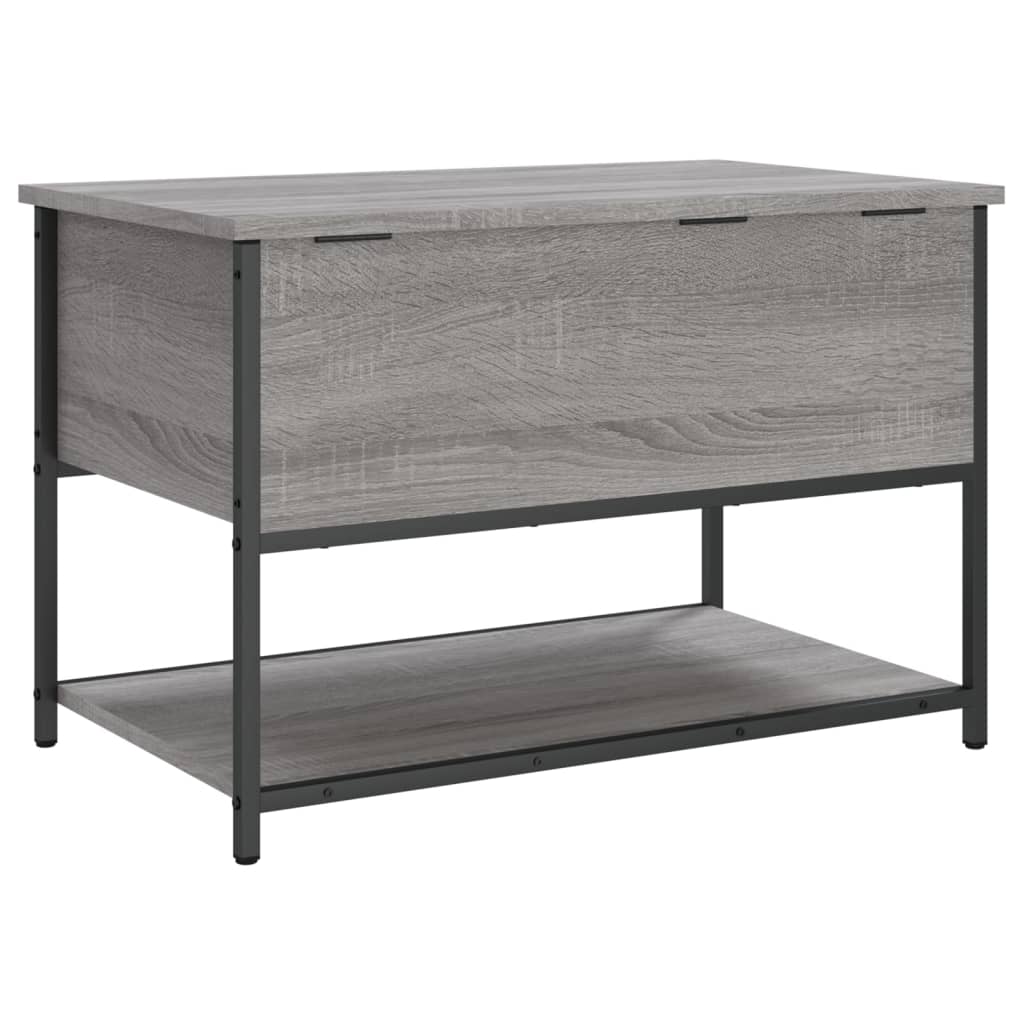 vidaXL Storage Bench Grey Sonoma 70x42,5x47 cm Engineered Wood