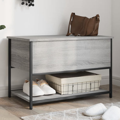 vidaXL Storage Bench Grey Sonoma 70x42,5x47 cm Engineered Wood