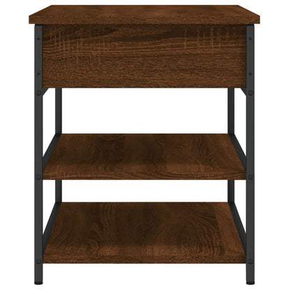 vidaXL Shoe Bench Brown Oak 70x42.5x50 cm Engineered Wood