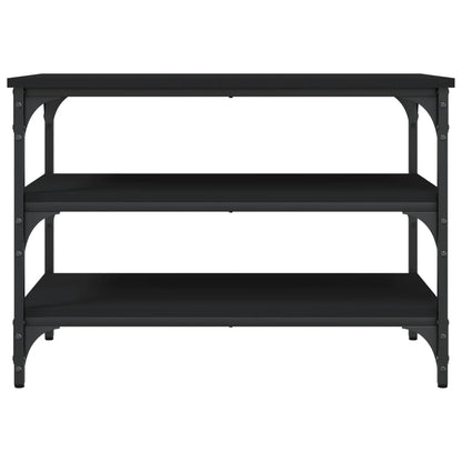 vidaXL Shoe Bench Black 70x38.5x49 cm Engineered Wood