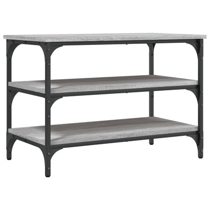 vidaXL Shoe Bench Grey Sonoma 70x38,5x49 cm Engineered Wood